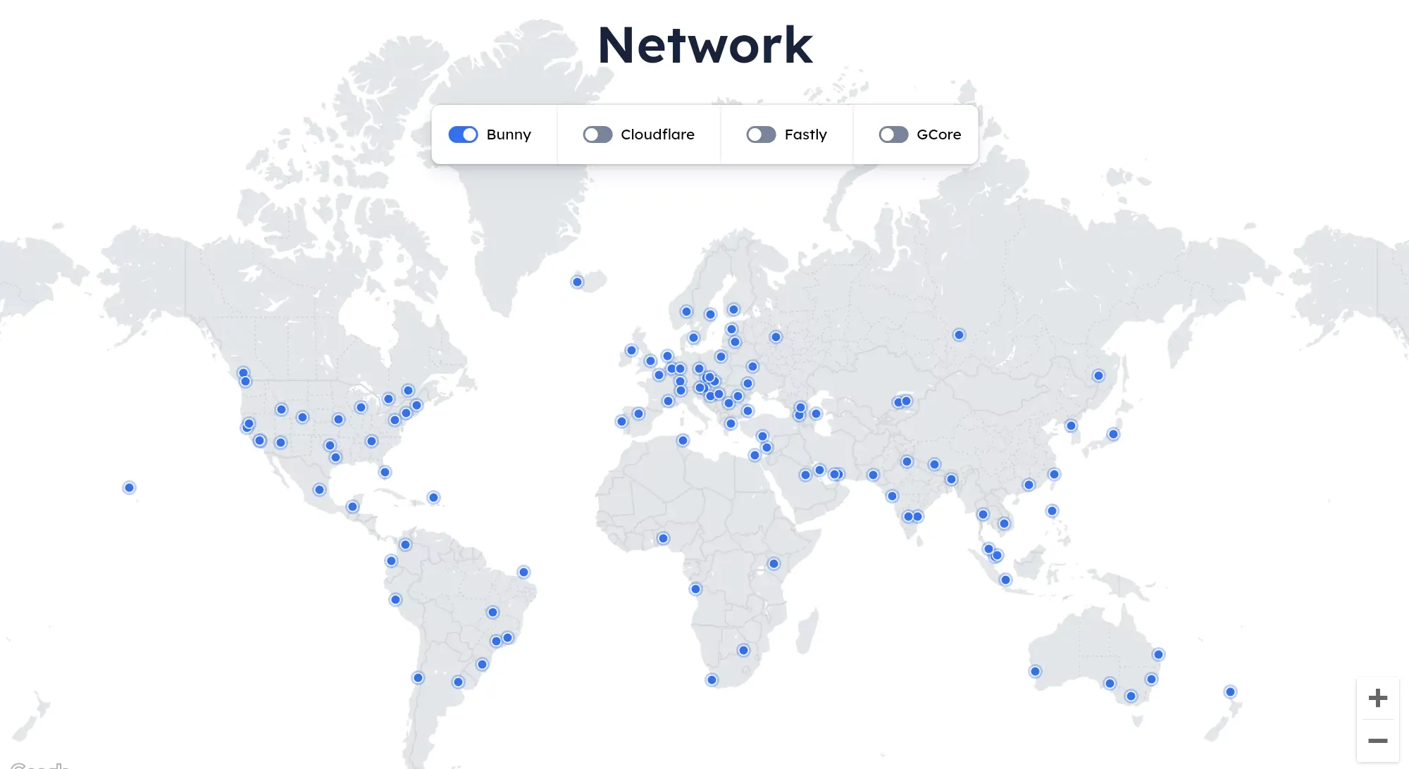 Bunny CDN's Colocation location